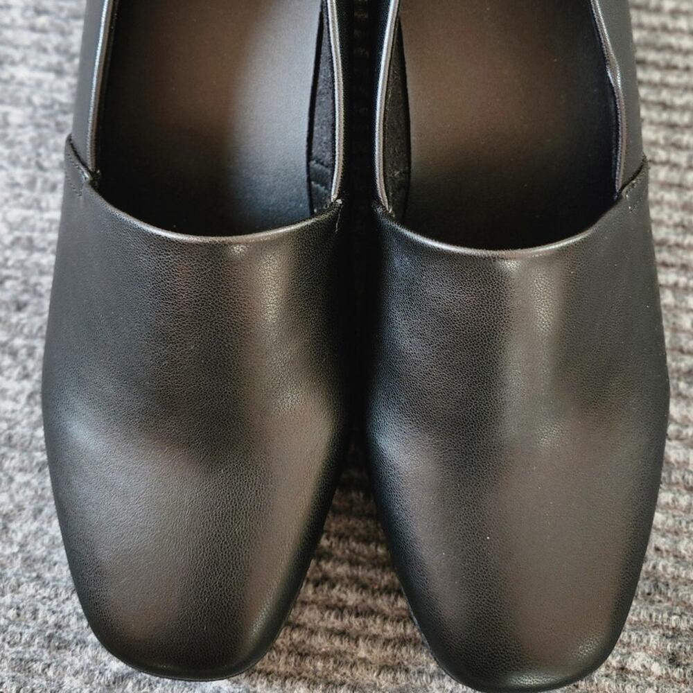 Aerosoles Women's 9W Black Comfortable Stretch Faux Leather Slip-On Wedge - Picture 11 of 11